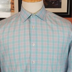 Tattersall of London Men's Plaid Dress Shirt